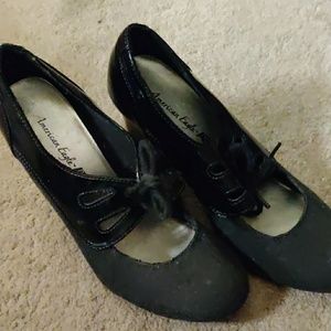 Leather Suede Mix High Heals